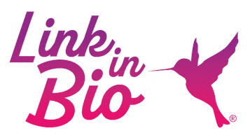 Link In Bio Hummingbird Sticker by The Colibri Collective