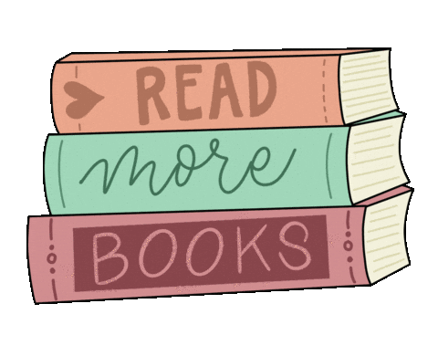 Book Read Sticker by LexiMayde for iOS & Android | GIPHY