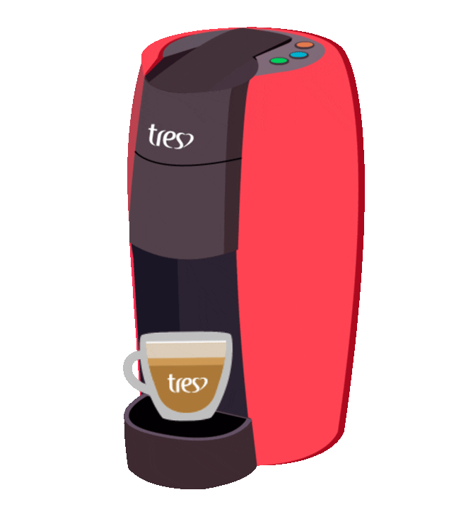 Coffee Cafe Sticker by TRES