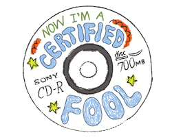 Certified Fool Sticker by frances forever