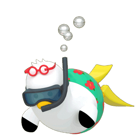 Summer Swimming Sticker by boogi_in_busan