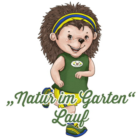 Run Hedgehog Sticker by naturimgarten
