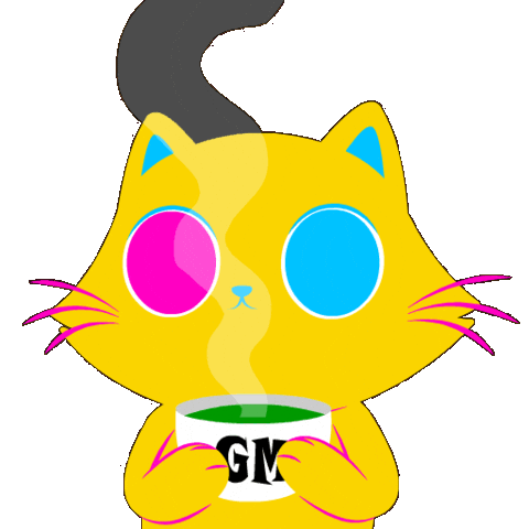 Cats Morning Sticker