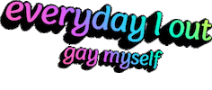 Coming Out Gay Sticker by AnimatedText