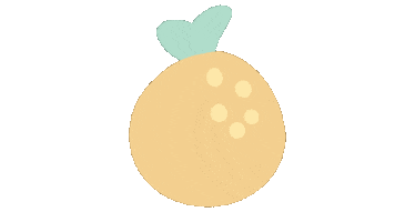 New Year Orange Sticker