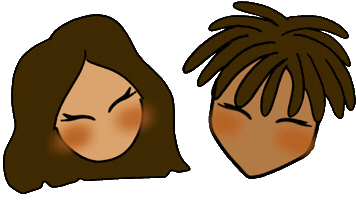 Couple Notype Sticker