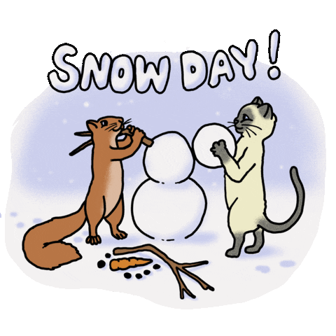 Snow Day Sticker by GIPHY Studios 2021