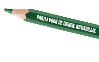 Potlood Pvdd Sticker by Partij voor de Dieren