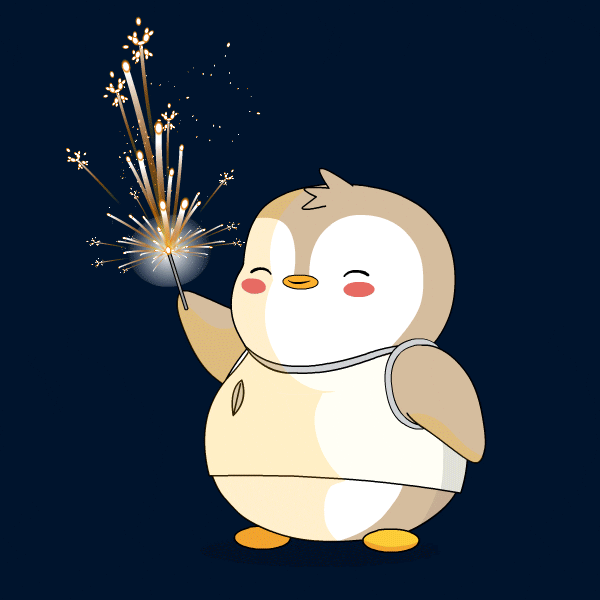 Happy Birthday Celebration GIF by Pudgy Penguins