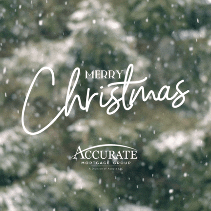 Christmas Snow GIF by Accurate Mortgage Group