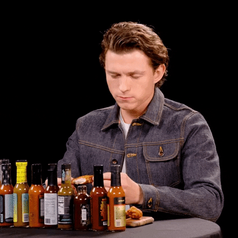 Spiderman Heat GIF by First We Feast: Hot Ones