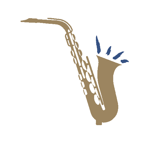 Jazz Instrument Sticker by Jakob Winter 1886