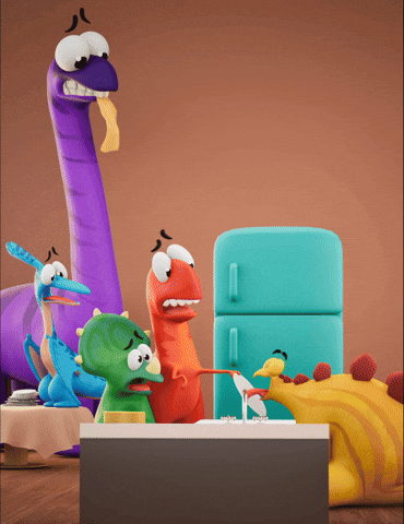 Shocked Good Vibes GIF by Claynosaurz