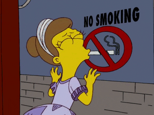 The Simpsons Smoking GIF - Find & Share on GIPHY