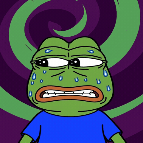 Scared Pepe The Frog GIF