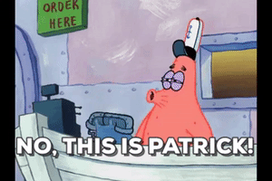 kaehlamaurer no this is patrick star spongebob squarepants GIF
