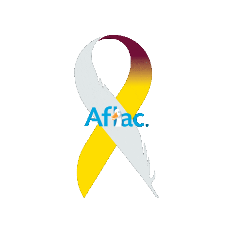 Support Ribbon Sticker by Aflac Duck