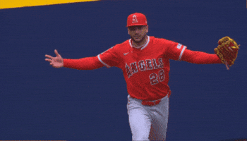 Grand Slam Shrug GIF by Los Angeles Angels
