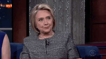 Hillary Clinton Shakes Head GIF by GIPHY News