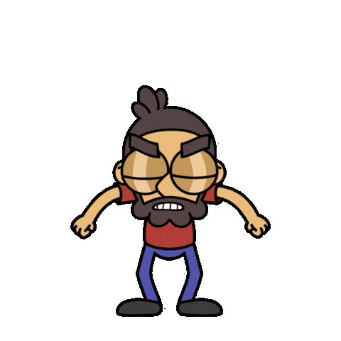 Angry Fire Sticker