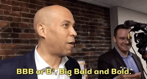 Bald Is Beautiful Cory Booker GIF by Election 2020