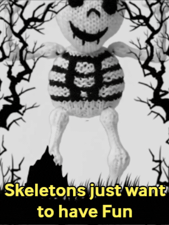 Trick Or Treat Skull GIF by TeaCosyFolk