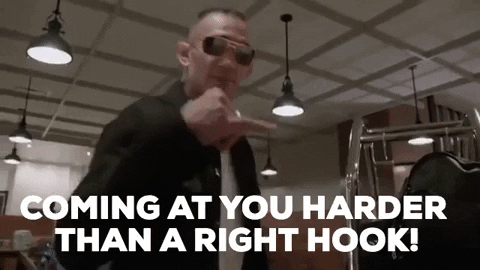 Right hook punch