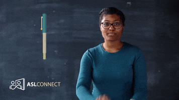 American Sign Language Pen GIF by ASL Connect