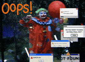 Nothing To See Here Error 404 GIF by The LSD Hotel