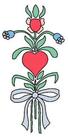Heart Flower Sticker by Waltermedia