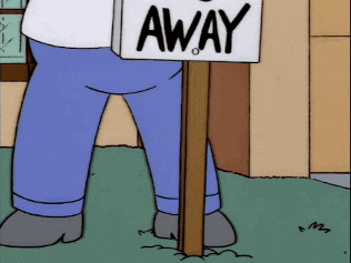 Go Away Reaction GIF by MOODMAN - Find & Share on GIPHY
