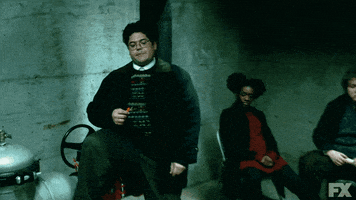 guillermo sitting GIF by What We Do in the Shadows
