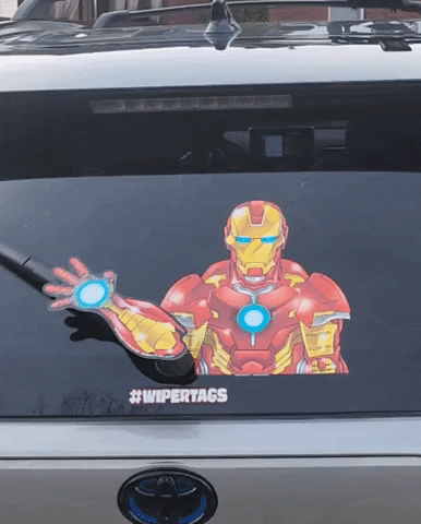 Ironman Decal GIF by WiperTags Wiper Covers