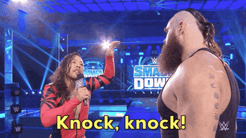 Knock Knock Reaction GIF by WWE