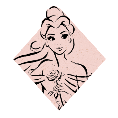 Celebrate Beauty And The Beast Sticker by Disney Princess