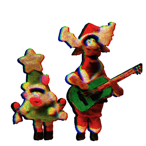 Stop Motion Christmas Sticker