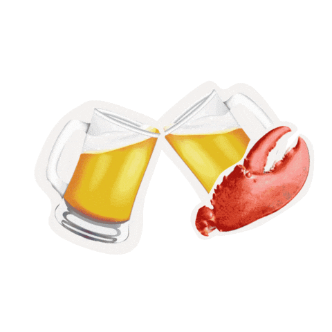 Beer Lobster Sticker