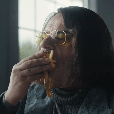 jemaine clement eating GIF by LoveIndieFilms