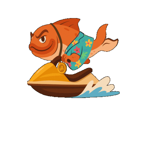 Water Jetski Sticker by Salty Seafood