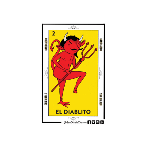 San Diablo Churros Sticker