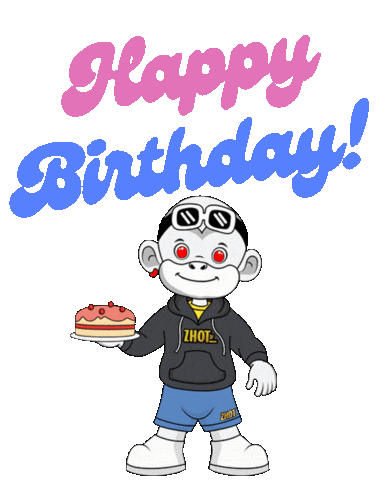 Happy Birthday Sticker by Zhot