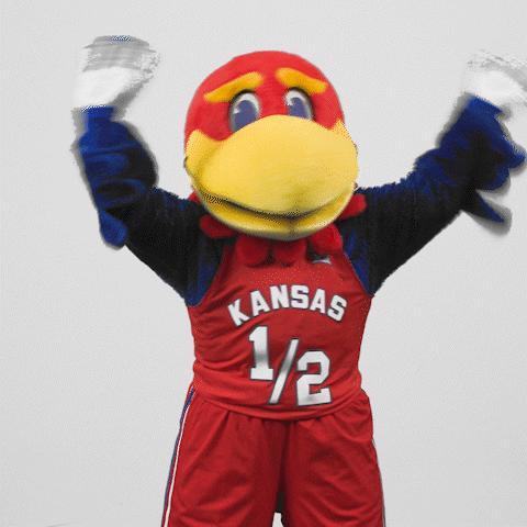 Excited Basketball GIF by University of Kansas