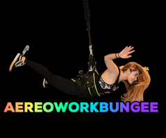 Bungee Aereoworkbungee Aereowork Fitness Workout Fly Colors Aerial GIF by AWBungee