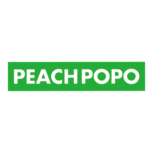 Logo Vegan Sticker by PEACHPOPO