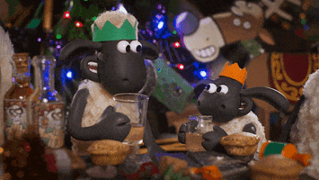 Christmas Time Drinking GIF by Aardman Animations