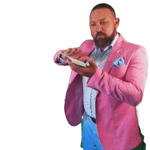 Make It Rain Money Sticker by Pedro Curbelo