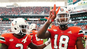canes football peace GIF by Miami Hurricanes