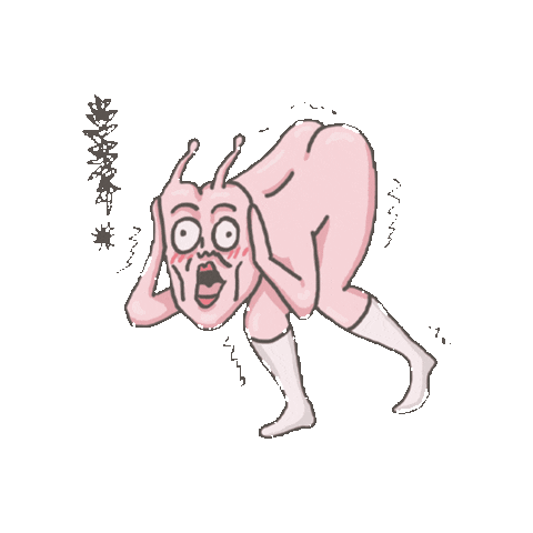 粉紅屁屁星人 Sticker