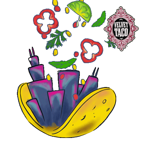 Chicago Taco Sticker by VelvetTaco