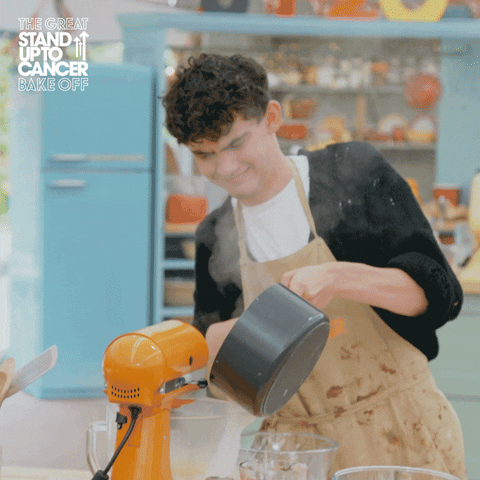 React Baking GIF by The Great British Bake Off